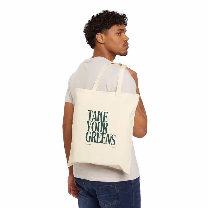 Take Your Greens Canvas Tote Bag - Image 3
