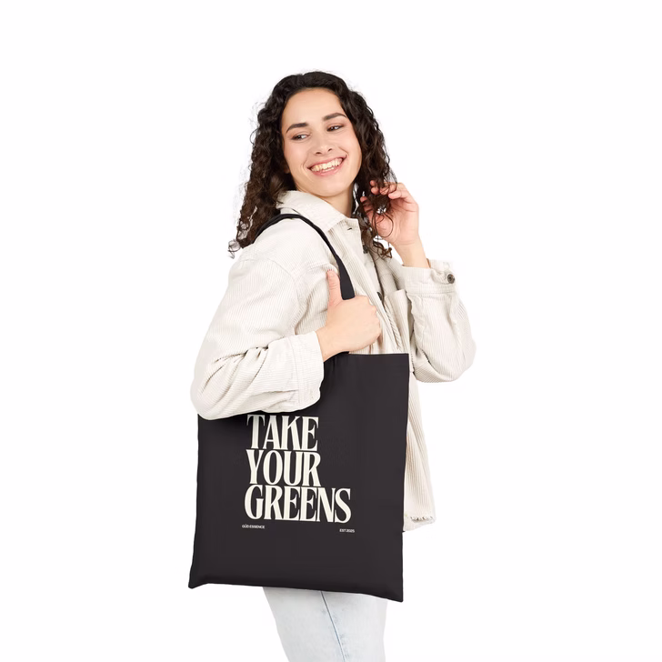 Take Your Greens Canvas Tote Bag - Image 11