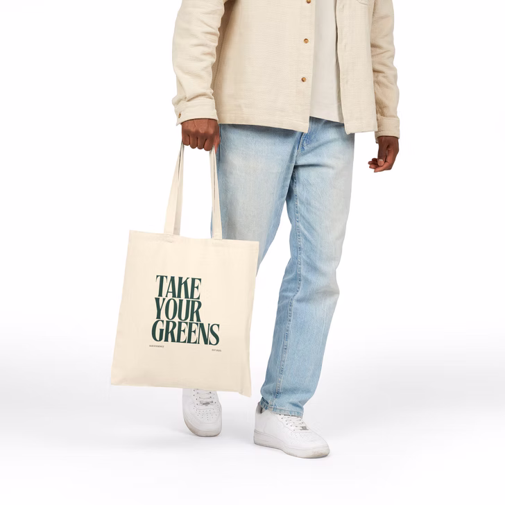 Take Your Greens Canvas Tote Bag - Image 5