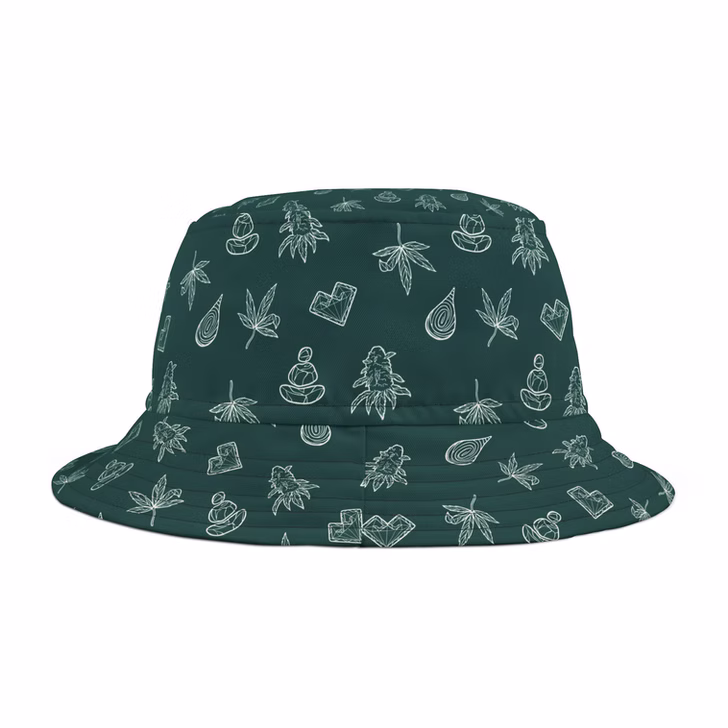green bucket hat