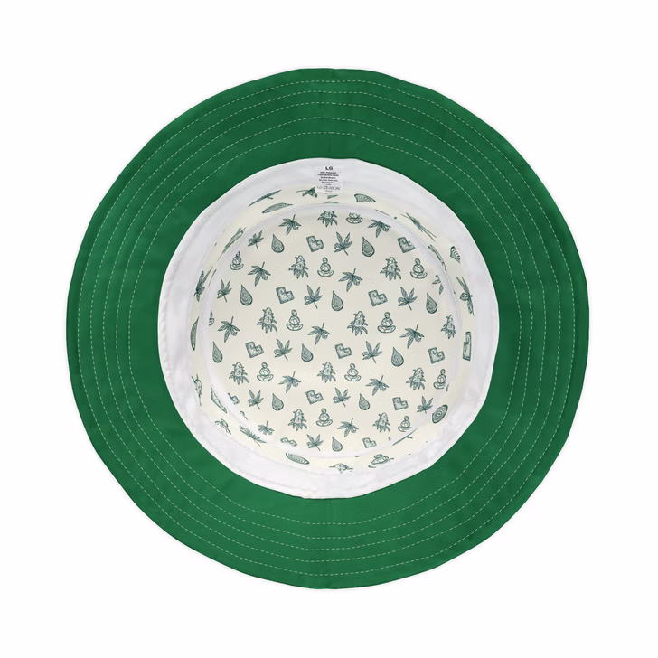 GŪD Icon Pattern Bucket Hat - Ivory - Image 4