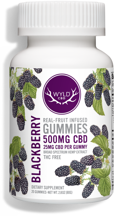 WYLD CBD - Blackberry Gummies - 500mg - 20ct
