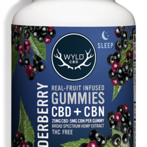 WYLD CBD Elderberry 5:1 CBD:CBN Gummies - 50mg - 2ct