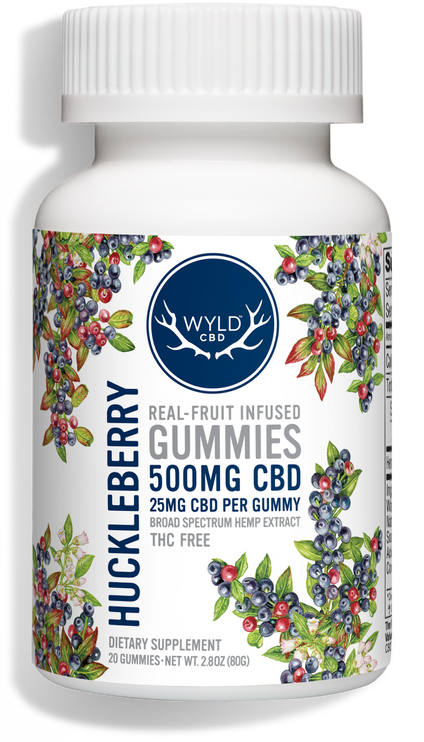 WYLD CBD - Huckleberry Gummies - 500mg - 20ct