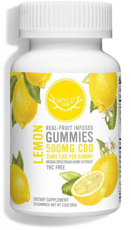 WYLD CBD - Lemon Gummies - 500mg - 20ct