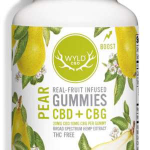 WYLD CBD - Pear 2:1 CBD:CBG Gummies - 40mg - 2ct