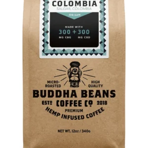 12oz 600mg CBD Columbia Black Label Ground Coffee — GUD Supply